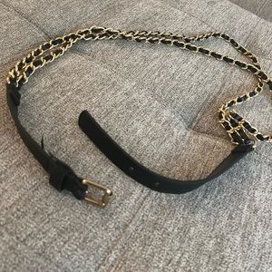 Gold chain belt